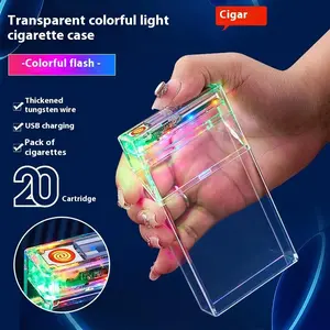 2-in-1 Cute Cartoon Rechargeable Cigarette Case with Lighter