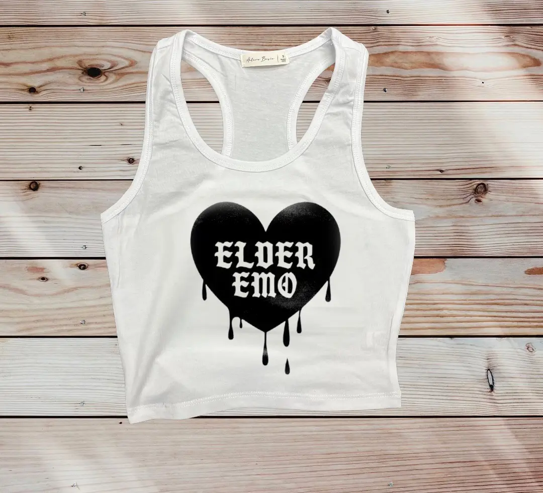 elder emo cropped tank top