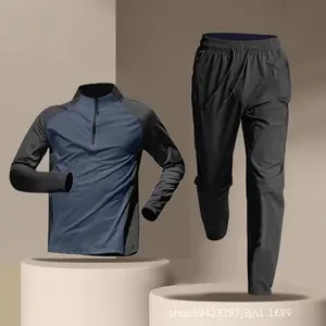 Running Sportswear Set Men's Fitness Wear Fast Dry Clothes Professional Training Morning Run Outdoor Cycling