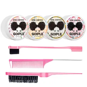 Edge Control Set-7Pack Non-Tacky Non-Greasy Flake-Free Residue-Free Long-Lasting All Hair Types Compact Portable Brow Comb Cosmetic Daily