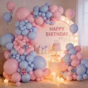 111pcs Blue Balloon Arch Set, 18/10/5inch Balloon Garland Kit, Gender Reveal, Wedding, Birthday Party Decorations