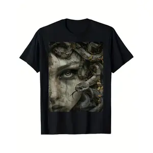 Medusa Greek Mythology Mysterious Horror Dark Wear Art T-shirt