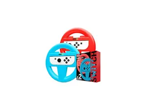 Nintendo NINTENDO-SWITCH-STEERING-WHEEL Nintendo Switch Red and Blue Steering Wheels Bundle