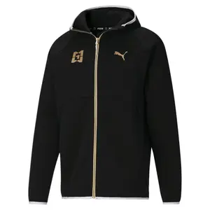 PUMA Mens Mikey Dime Jacket Athletic Outerwear Casual Drawstring - Black