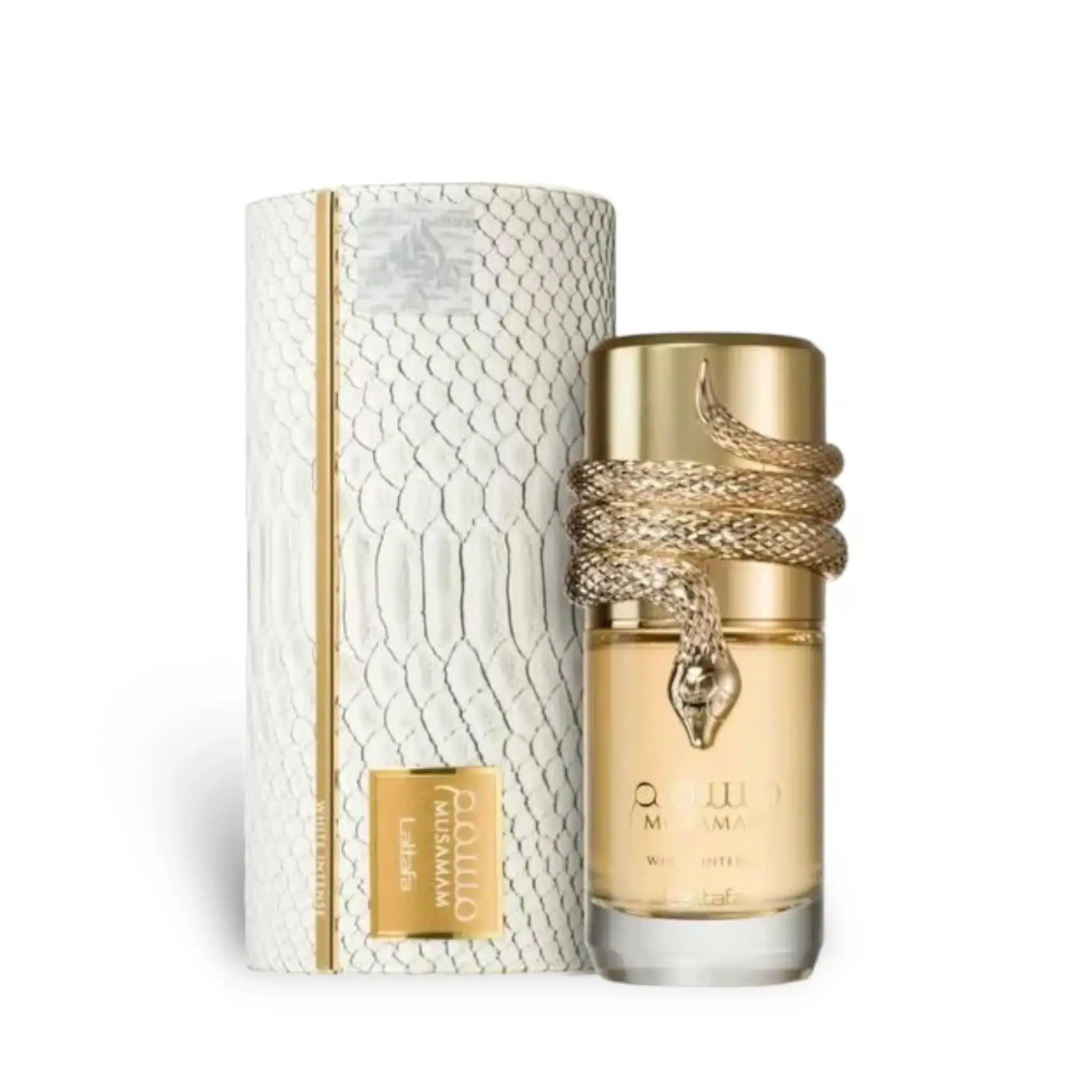 Lattafa Musamam White Intense Eau de Parfum, Aromatic Woody & Earthy Musk Scent, Unisex Liquid Cologne with Coconut & Spices, 100ml / 3.4 oz, Edp Liquid Colognes, Perfumes For Women, Edp Fragranced Perfume, Edp Liquid Perfumes