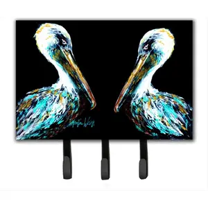 Carolines Treasures  Dressed In Black Pelican Leash Or Key Holder