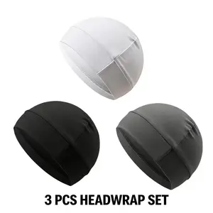 3-Pack cooling Skull caps，Multifunctional Skull Cap Helmet Liner - Soft, Stretchy, Breathable, Sweat-Resistant Cap for Back-to-School Cycling, Outdoor Sports, Ideal Graduation Party Gift