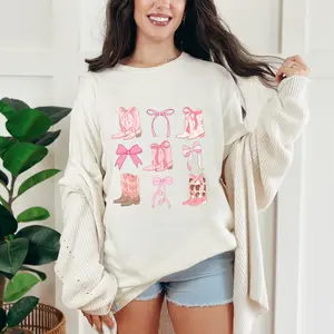 Western Coquette Bow and Boots Shirt