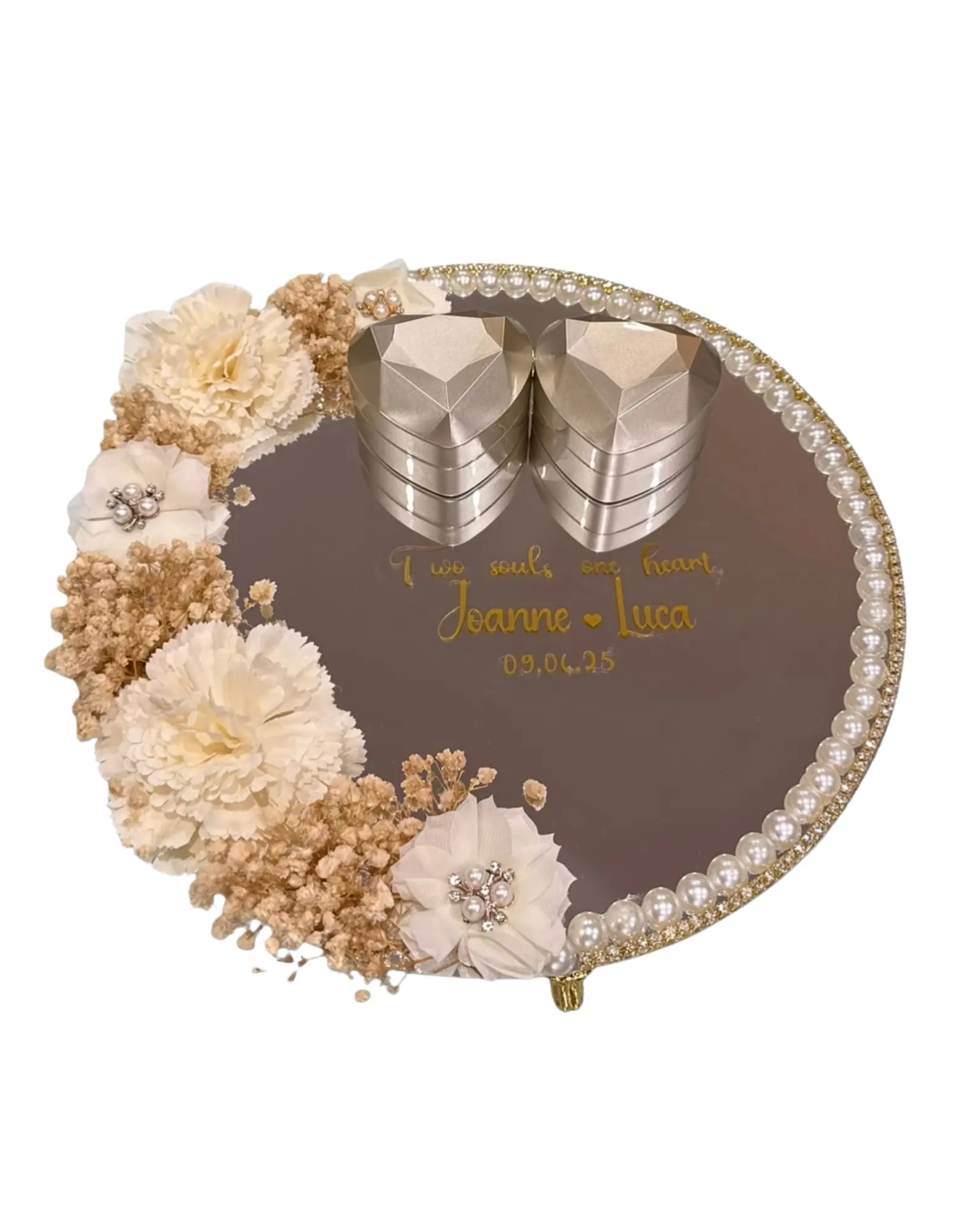 Personalized Hand-Painted Ring Tray 12"