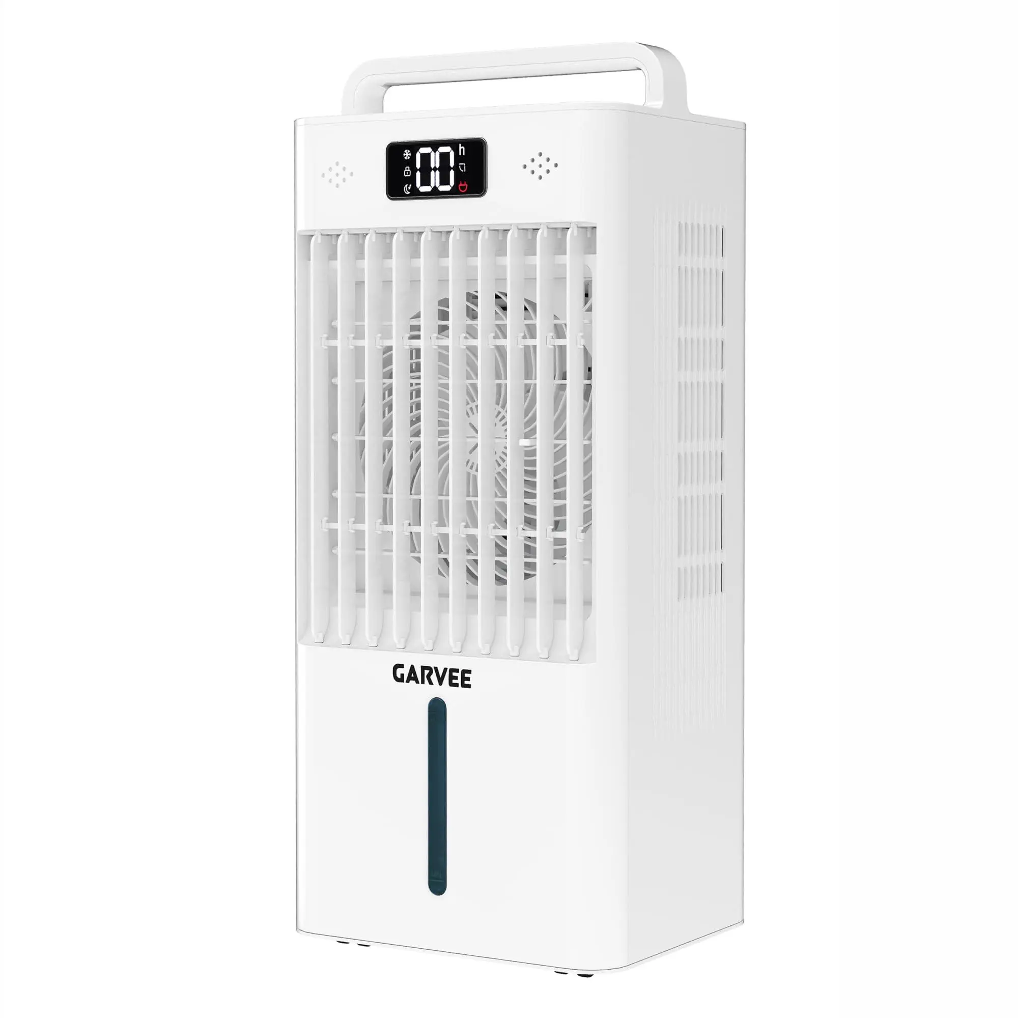 3-IN-1portable air conditioners, 2.6Gal Touch Screen Swamp Cooler with Remote Control, 6 Speeds/3 Modes/LED Display/90°+90° Oscillation, Evaporative Air Cooler inculd 4 lce Packs for Room Home Office