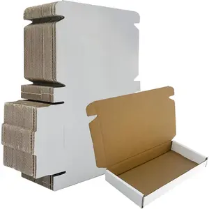 8x4x1 inch Small White Shipping Boxes 50 Pack, Corrugated Cardboard Mailer Boxes Bulk for Business Mailing Packaging Gifts, Mini Mailer Boxes for Packaging Supplies