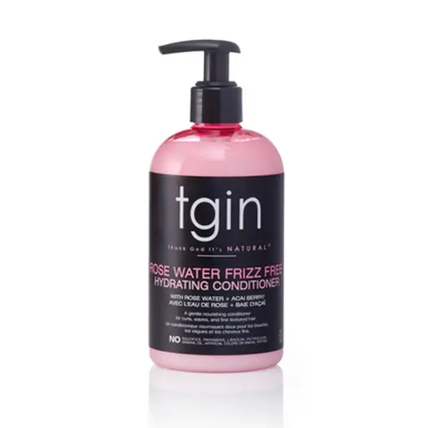 tgin Rose Water Hydrating Conditioner - Sulfate-Free, Paraben-Free Moisturizer for Dry Hair with Acai Berry, 13 oz, Every Day Conditioner, Hair Products, Conditioner For Normal, Liquid