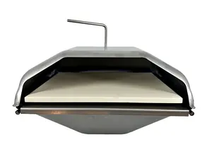 Full Size Wood Fired Pizza Oven Grill Attachment for Full Size Pellet Grills, Fits GMG, Traeger, Pit Boss, Z Grills, Blaz'n and More!