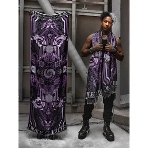 DIVINE GUIDANCE ✦ VELVET VIOLET ✦ Festival Shawl