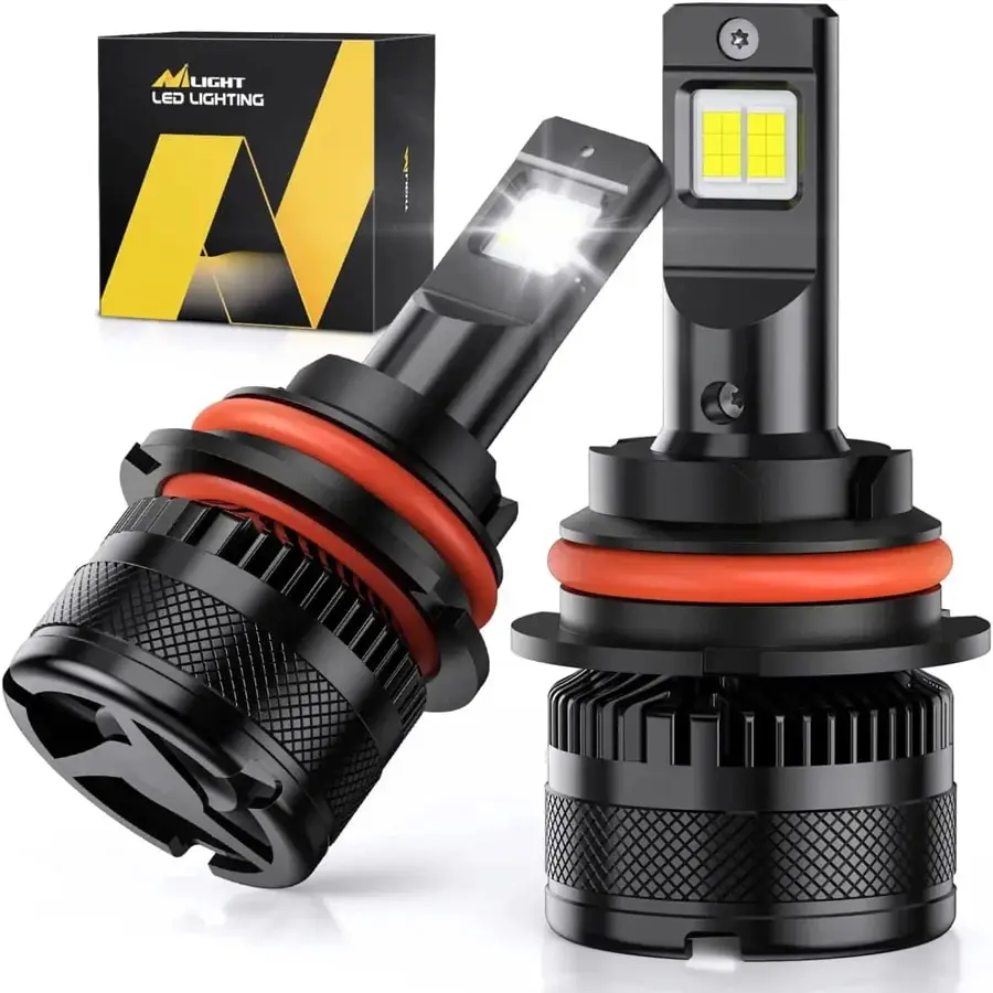 Nilight 9004/HB1 LED Headlight Bulbs N40 Series 100W 20000LM 6000K IP67 | 2 BULBS Super Bright Waterproof dealsforyoudays, Car Headlights, Led Headlamp
