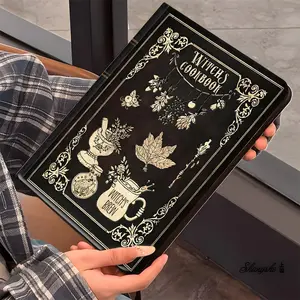 Witchy Occult iPad Case Vintage Magic Book Design, Mystical Protective Cover, Book-Style Cover for iPad Pro and Air 2022 2021 2020 2019, Shockproof Full Protection with Pencil Slot, Ideal for Home Office and Gifts, Tablet Accessories
