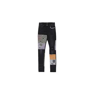 BANDANA ART PATCH JEAN "Aged Black" PF22MDS021
