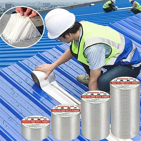 Heavy Duty Self-Adhesive Butyl Rubber Fireproof Waterproof Anti-Leak Bond Tape - 1 Roll, Super Strong Adhesion, Bond Seal for Quick Balcony Leaks, Car Repairs