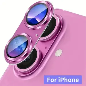 Metal Camera Glass For IPhone 16 Plus Metal Camera Alloy Ring Protector Back Cover Protection For IPhone 16Plus 16+ Camera Lens Accessories