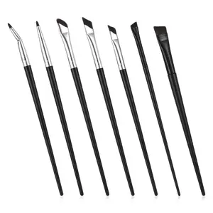 7Pcs Ultra Thin Angled Eyeliner Brushes Eyebrow Concealer Brushes for Women