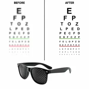 Professional Eye Care Pinhole Sunglasses Vision Correction Anti Myopia Improve Myopia Vision Recovery Enhance Focus men eyewear glasses sub protective sport