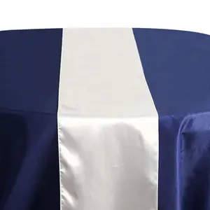 Satin Table Runner 12"x108" Ivory - Stylish Table Linen