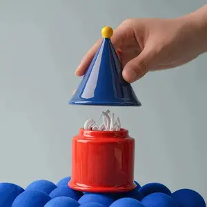 Ceramic toothpick holder, dopamine toothpick box, home decoration items, household dental floss stick and toothpick organizer