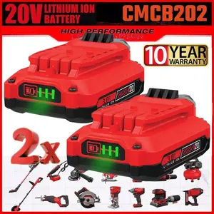 high quality  2PACK For Craftsman V20 20 Volt MAX 3.0Ah Li-ion Battery CMCB204 CMCB202 CMCB201