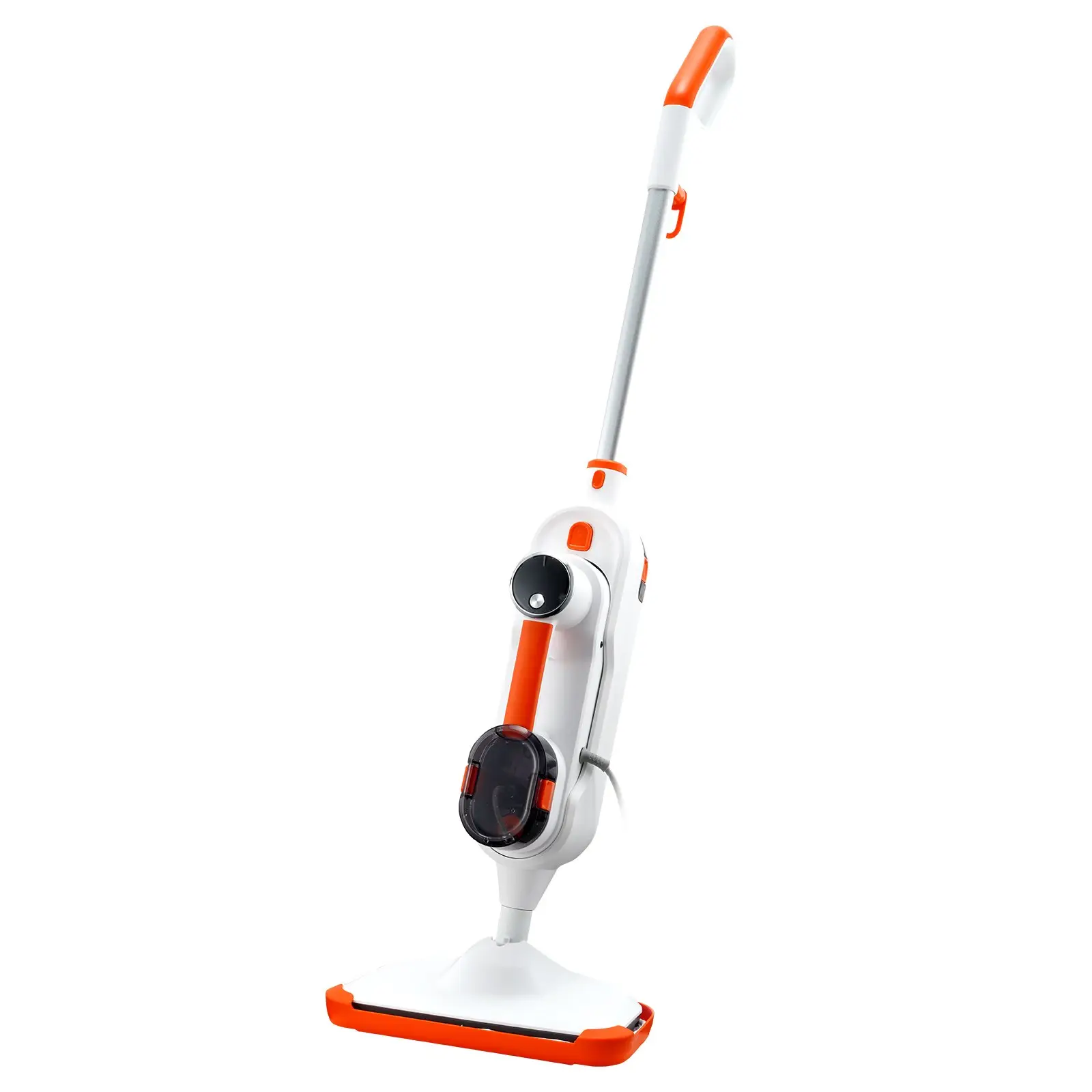 VEVOR Steam Mop, 8-in-1 Hard Wood Floor Cleaner with 7 Replaceable Brush Heads, for Various Hard Floors, Like Ceramic, Granite, Marble, Linoleum, Natu