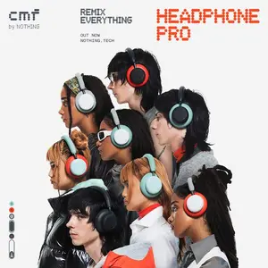 CMF Headphone Pro Wireless Modular Over-Ear Headphones with ANC, Hi-Res LDAC, 100H Battery & Fun Controls