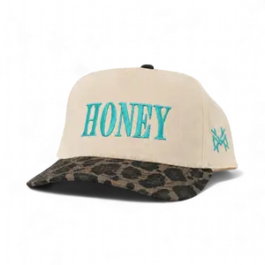 Honey MadHatter's Embroidered Snapback Adjustable (Up To A Size 8 Head) Premium Trucker Hat