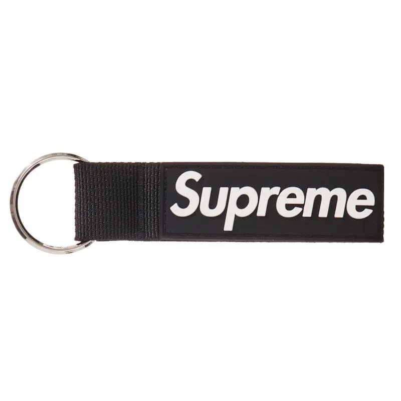 Supreme Webbing Keychain Black by StockX