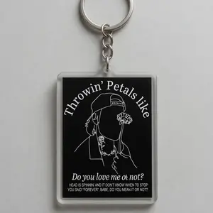 Throwin Petals Like Acrylic Keychain, Retro Music Keychain, Tour 2026, Gift Fans