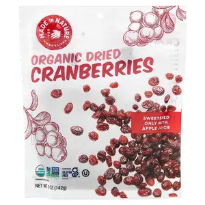 Made in Nature Organic Dried Cranberries, 5 oz (142 g) Made in Nature Organic Dried Cranberries, 5 oz (142 g)