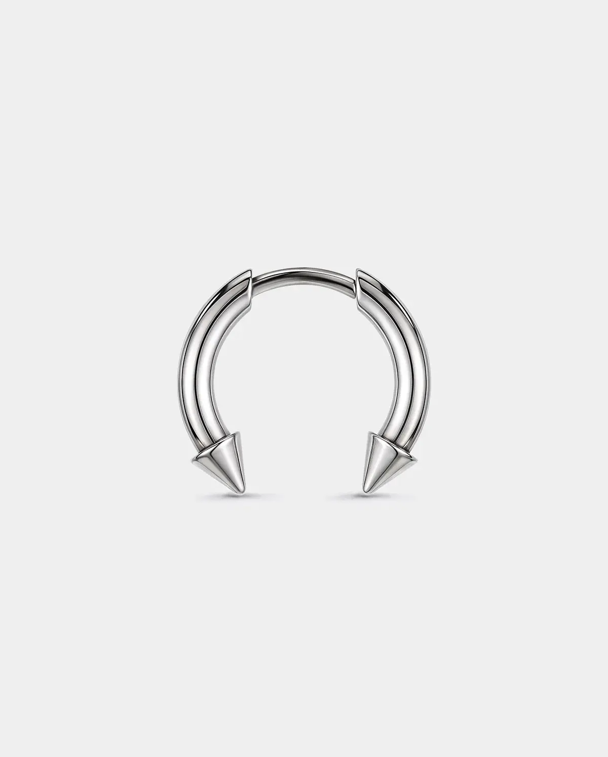 Spike Titanium Threadless Septum Ring