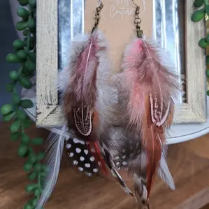 Boho Feather Earrings