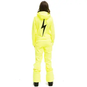 WOMEN'S 3 LAYER BOLT POWDER SUIT - NEON YELLOW