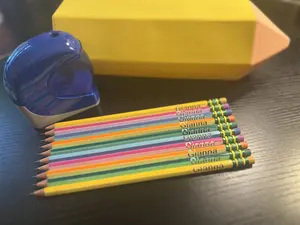 10 Laser Engraved Custom Name Pencils