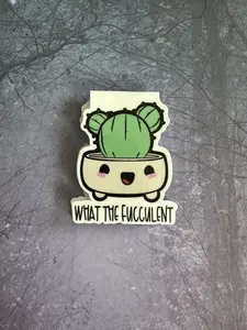 What the fucculent magnetic bookmark double sided What the fucculent magnetic bookmark double sided