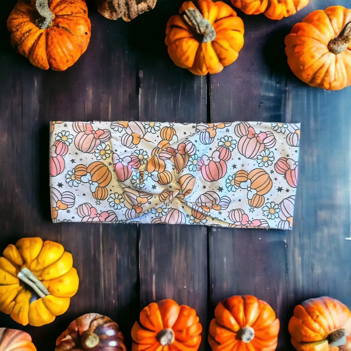 Mickey pumpkin headband