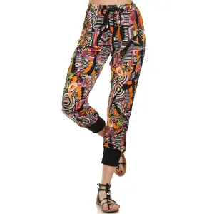 Funky Abstract Print Joggers