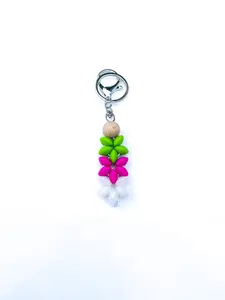 Floral Beaded Fidget Keychains
