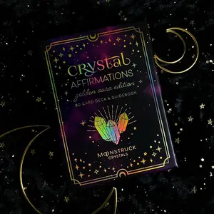 GOLD Crystal Affirmations Golden Aura Edition Card Deck card game family