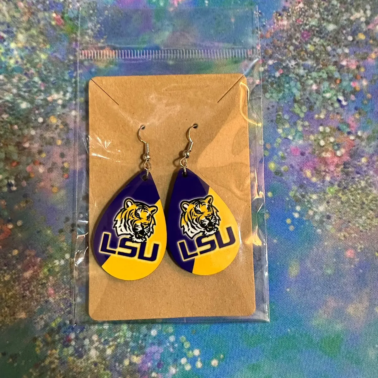 LSU Tiger Earrings