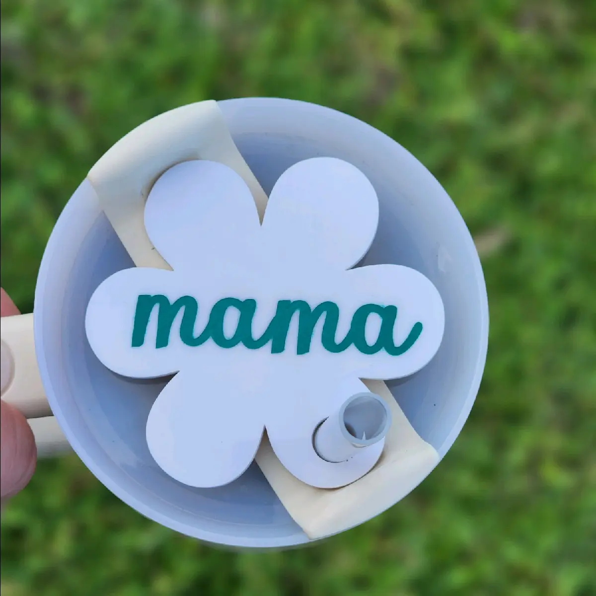 flower personalized stanley topper