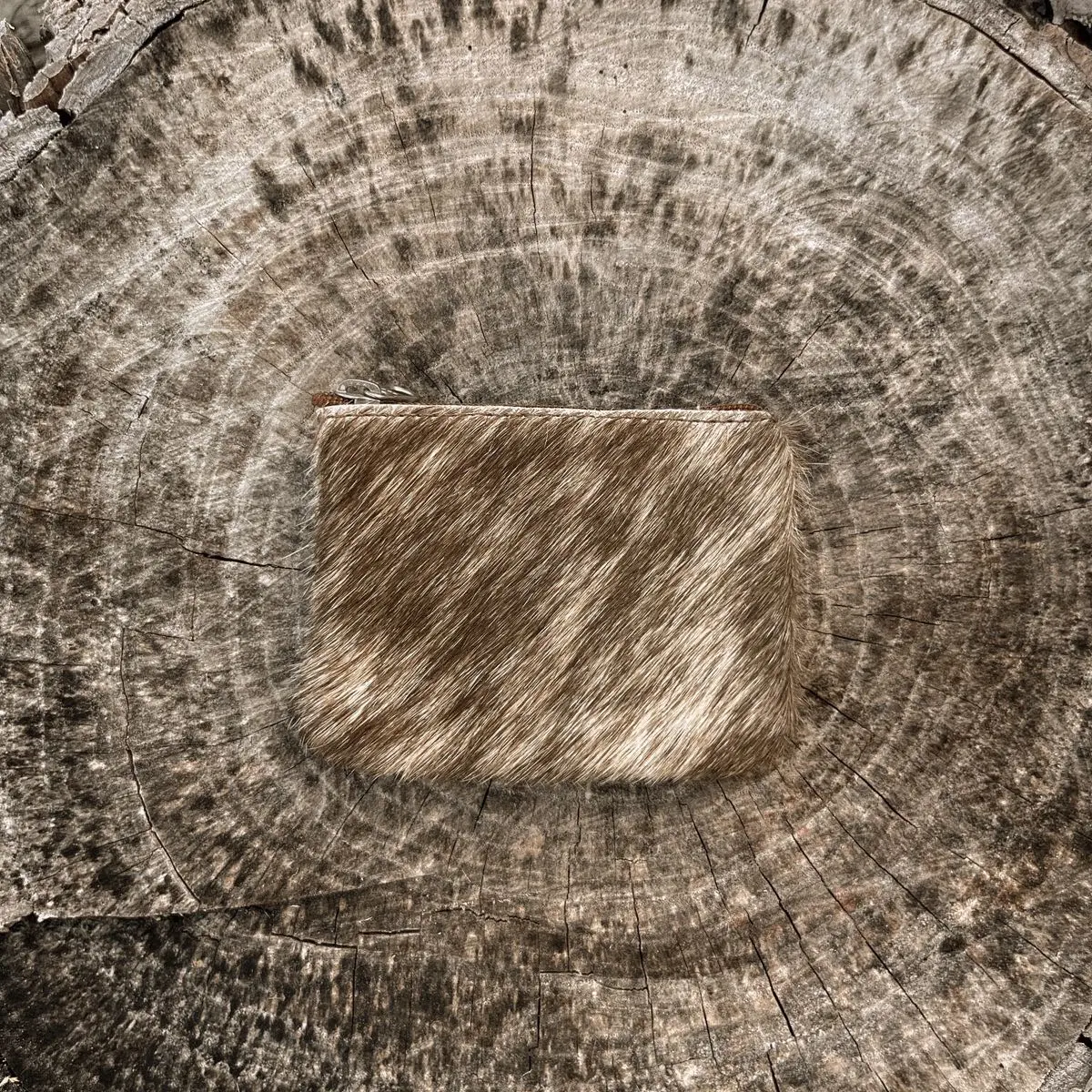 cowhide coin purse