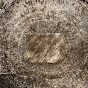 cowhide coin purse