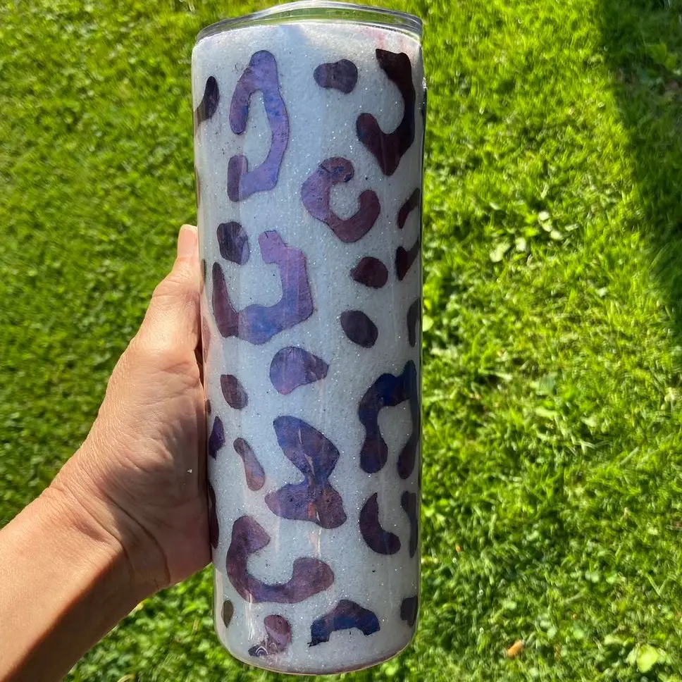 Leopard Print epoxy tumbler