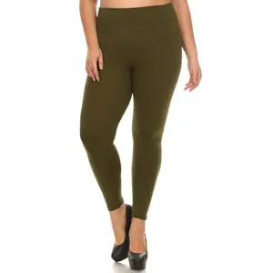Plus Size Fleece Lined Seamless Leggings