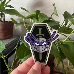 Ninja Turtle Logo Sticker - Donatello
